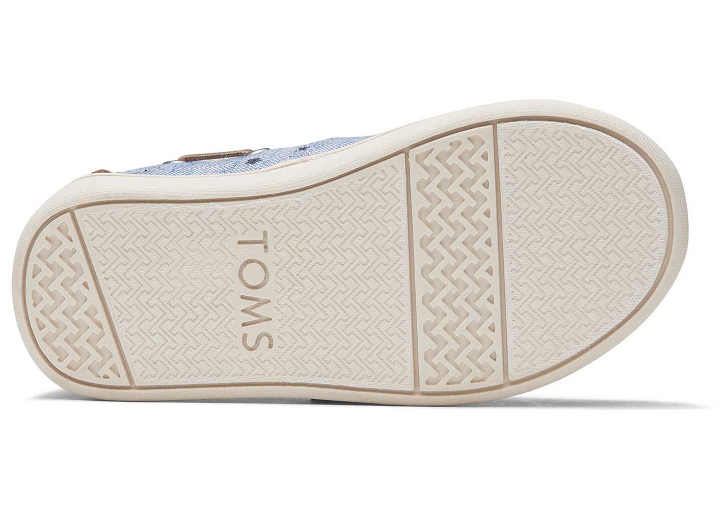 Toms Espadryle Dziecięce Niebieskie - Alpargata Tiny Chambray Stars - 71OBUZMCF